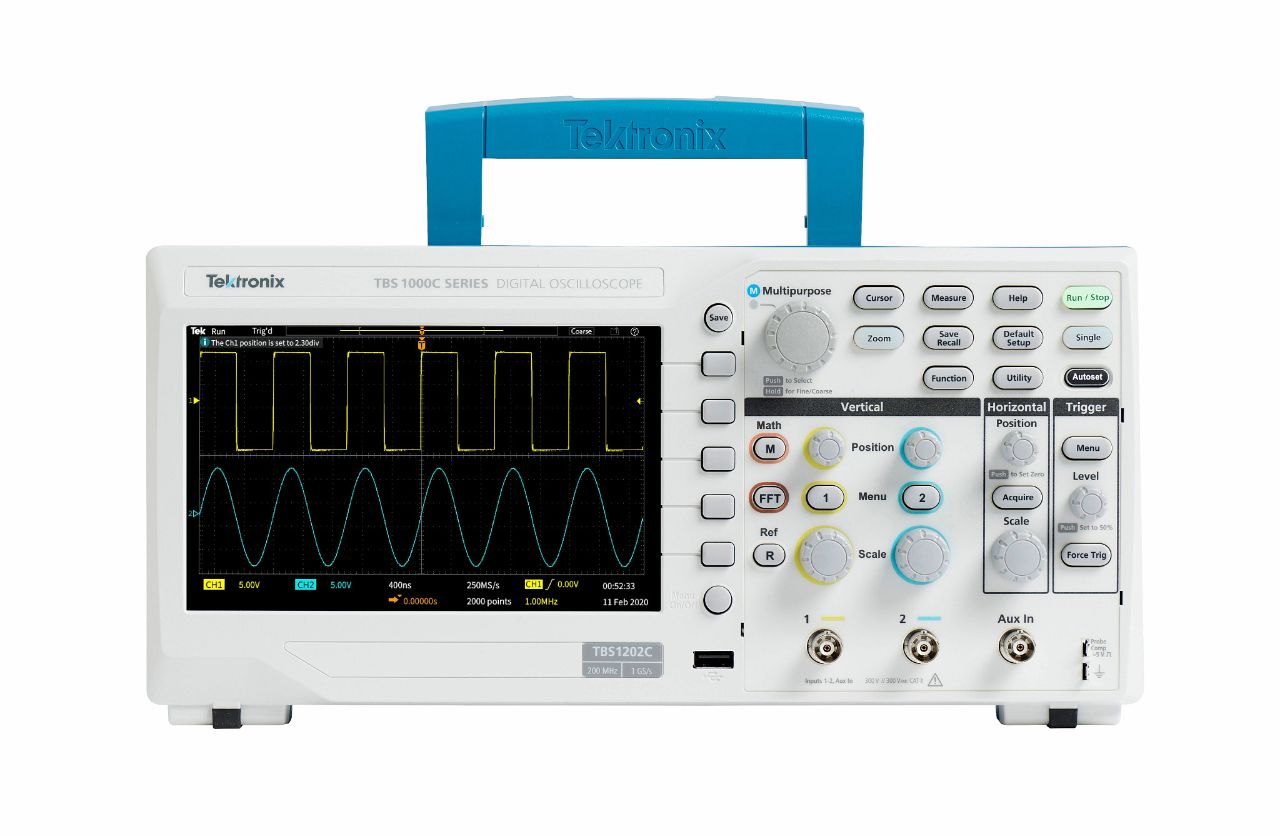 TBS1000C Osciloscopio digital Tektronix 2 canales