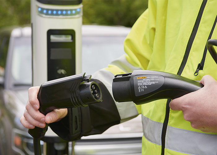 Fluke FEV100 Adaptador comprobación estaciones de carga vehículos eléctricos