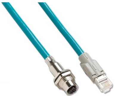 Cable 2M., M12 Hembra A Enchufe Rj45